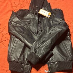 Women’s Black Leather Jacket
